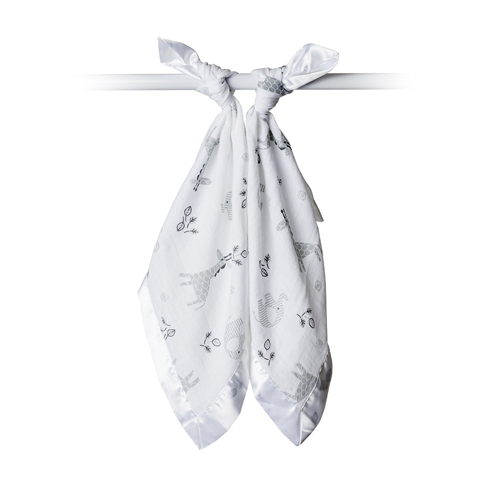 Lulujo - 2 Pack Muslin Security Comforter Blanket - Afrique