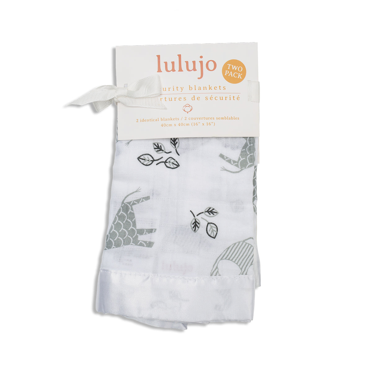 Lulujo - 2 Pack Muslin Security Comforter Blanket - Afrique
