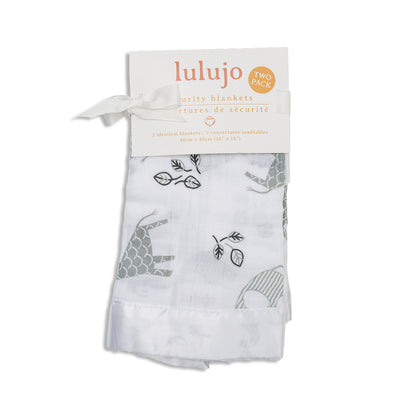 Lulujo - 2 Pack Muslin Security Comforter Blanket - Afrique