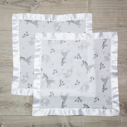 Lulujo - 2 Pack Muslin Security Comforter Blanket - Afrique