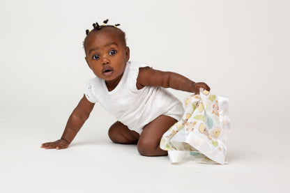 Lulujo - 2 Pack Muslin Security Comforter Blanket - Jungle Safari