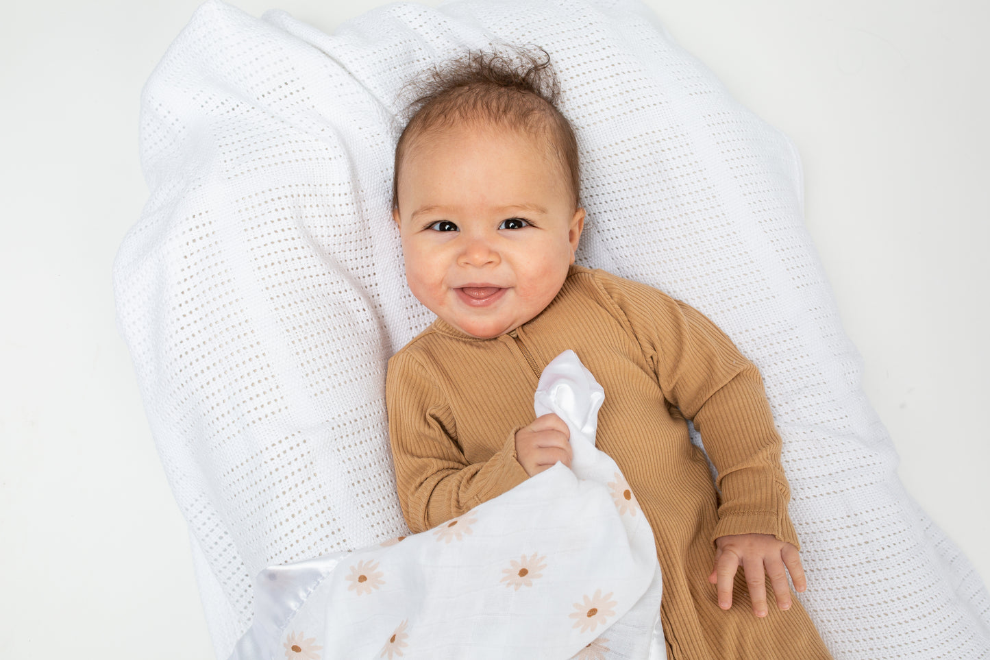 Lulujo - 2 Pack Muslin Security Comforter Blanket - Daisies