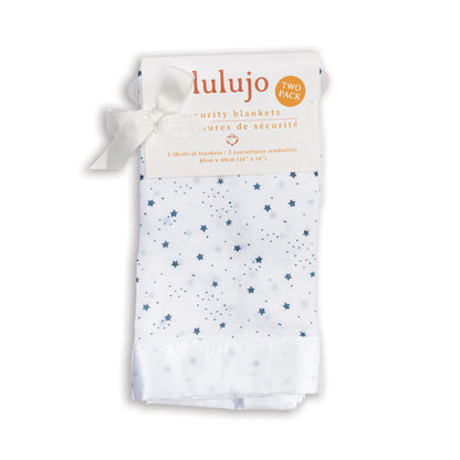 Lulujo - 2 Pack Muslin Security Comforter Blanket - Stars