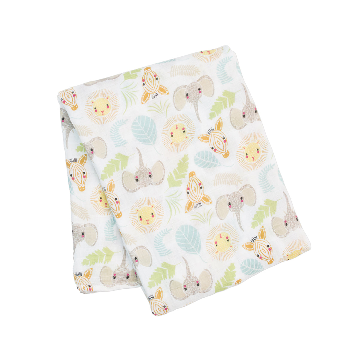 Lulujo - Muslin Swaddle - Jungle Safari (120cm x 120cm)