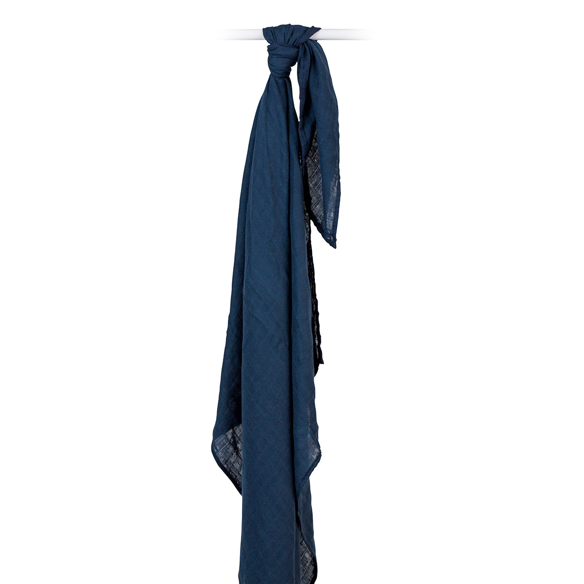Lulujo - Bamboo Swaddle Blanket - Navy (120cm x 120cm)