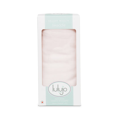 Lulujo - Bamboo Swaddle Blanket - Pink (120cm x 120cm)