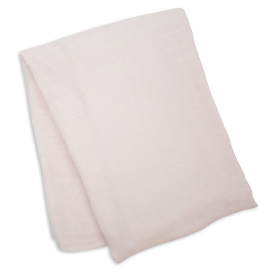 Lulujo - Bamboo Swaddle Blanket - Pink (120cm x 120cm)