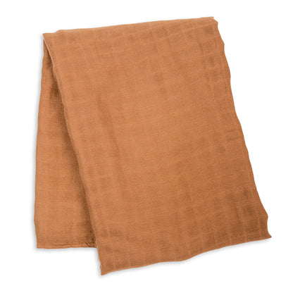 Lulujo - Bamboo Swaddle Blanket - Tan (120cm x 120cm)
