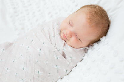 Lulujo - 2 Pack Cotton Swaddles - Vintage Floral / Dragonflies (100cm x100cm)