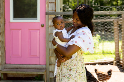 Lulujo - 3 Pack Mini Muslin Cloths - Strawberries
