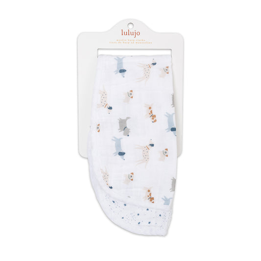 Lulujo - 2 Pack Muslin Winding Cloth - Puppy Dog & Star