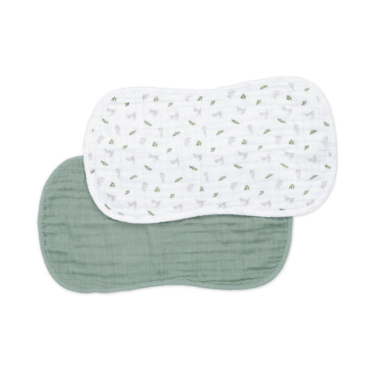 Lulujo - 2 Pack Muslin Winding Cloth - Bunnies & Fern