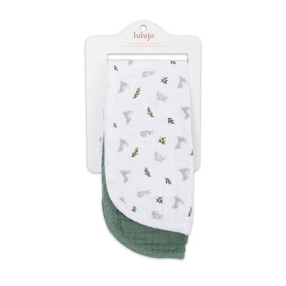 Lulujo - 2 Pack Muslin Winding Cloth - Bunnies & Fern