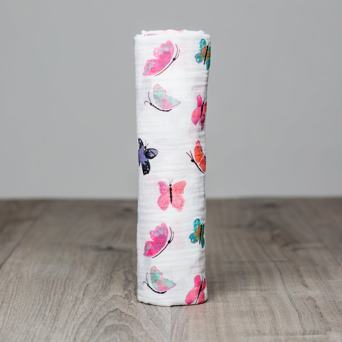 Lulujo - Muslin Swaddle - Butterflies (120cm x 120cm)