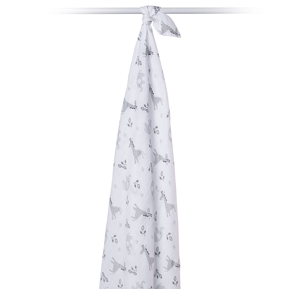 Lulujo - Muslin Swaddle - Afrique (120cm x 120cm)