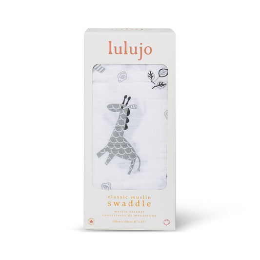 Lulujo - Muslin Swaddle - Afrique (120cm x 120cm)