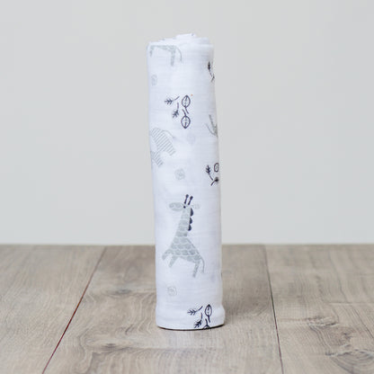 Lulujo - Muslin Swaddle - Afrique (120cm x 120cm)