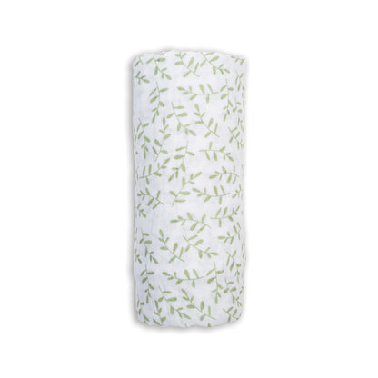 Lulujo - Muslin Swaddle - Greenery (100cm x 100cm)