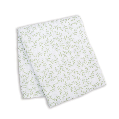 Lulujo - Muslin Swaddle - Greenery (100cm x 100cm)