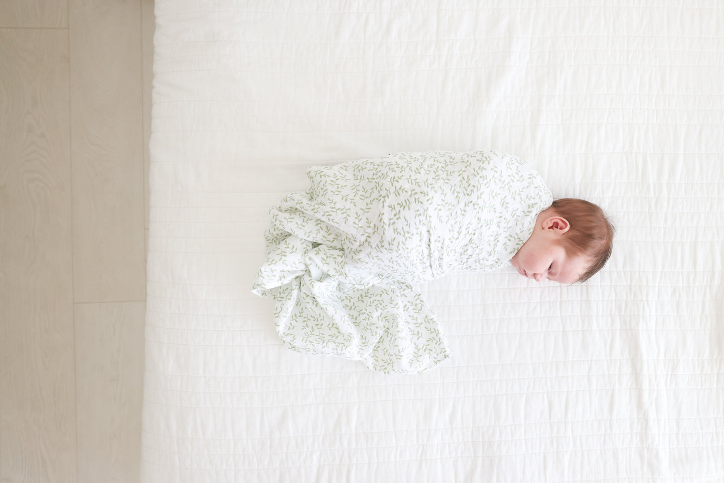 Lulujo - Muslin Swaddle - Greenery (100cm x 100cm)