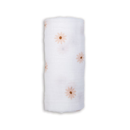 Lulujo - Muslin Swaddle - Daisy (100cm x 100cm)