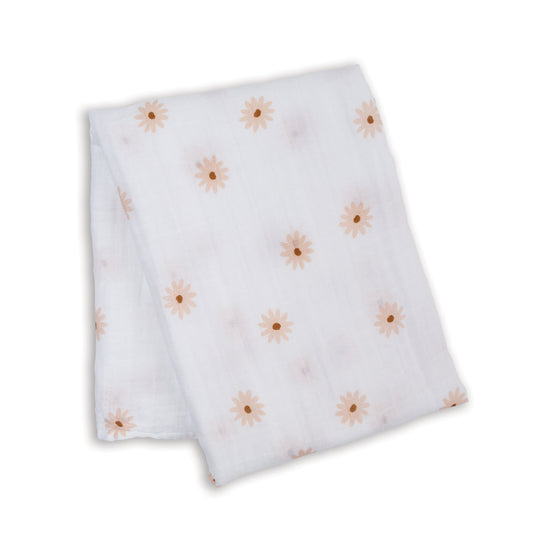 Lulujo - Muslin Swaddle - Daisy (100cm x 100cm)