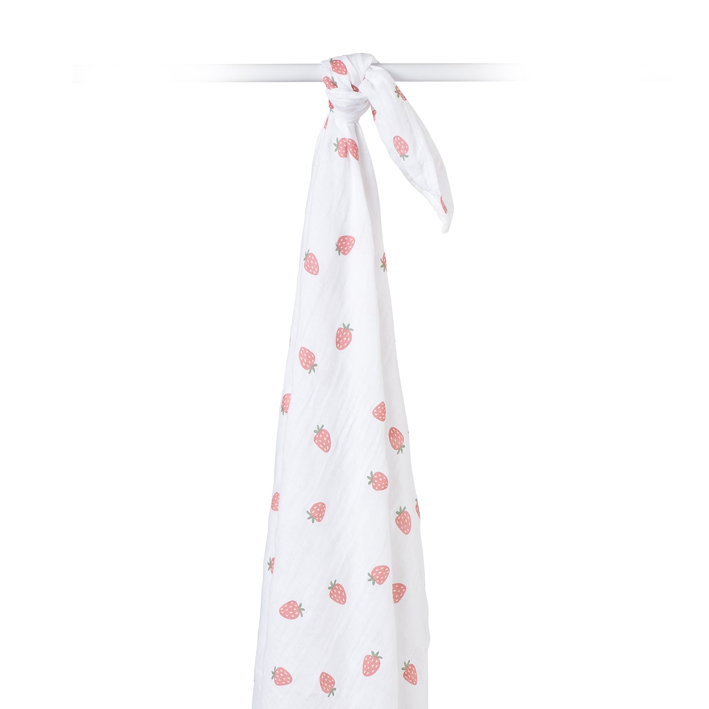 Lulujo - Muslin Swaddle - Strawberries (100cm x 100cm)