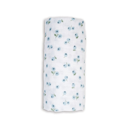 Lulujo - Muslin Swaddle - Blueberries (100cm x 100cm)