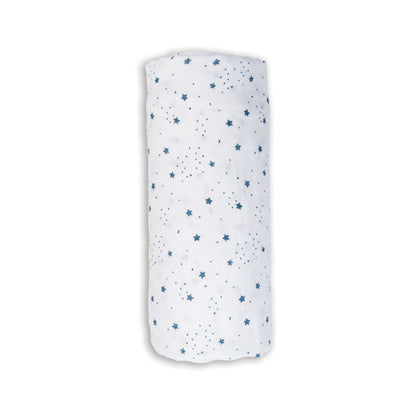 Lulujo - Muslin Swaddle - Stars (100cm x 100cm)