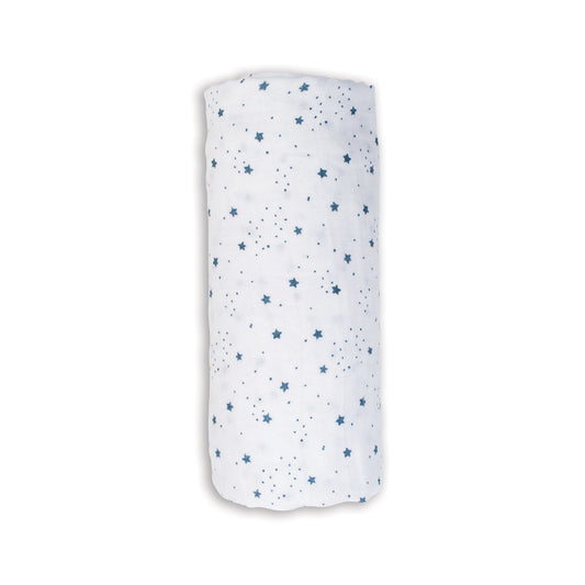 Lulujo - Muslin Swaddle - Stars (100cm x 100cm)