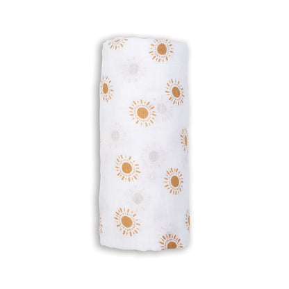 Lulujo - Muslin Swaddle - Suns (100cm x 100cm)