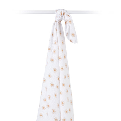 Lulujo - Muslin Swaddle - Suns (100cm x 100cm)