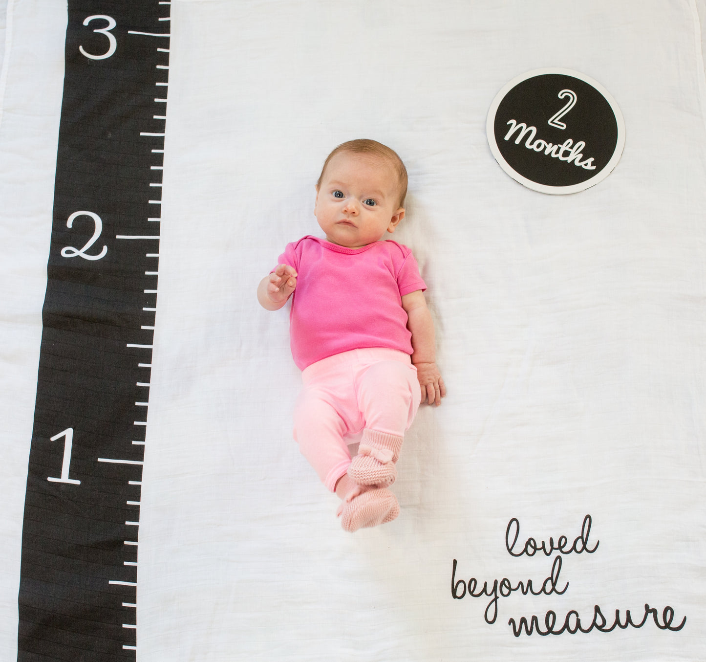 Lulujo - Single Cotton Swaddle & Cards Gift Set- Loved Beyond Measure