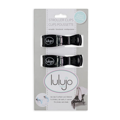 Lulujo - 2 Pack Stroller Clip - Black