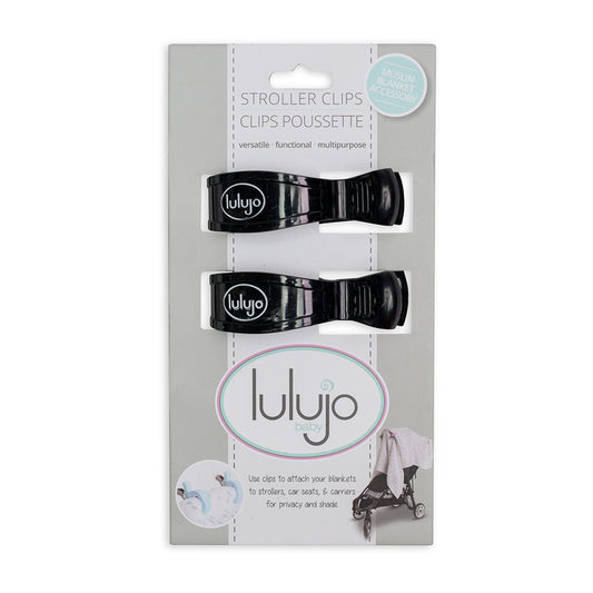 Lulujo - 2 Pack Stroller Clip - Black