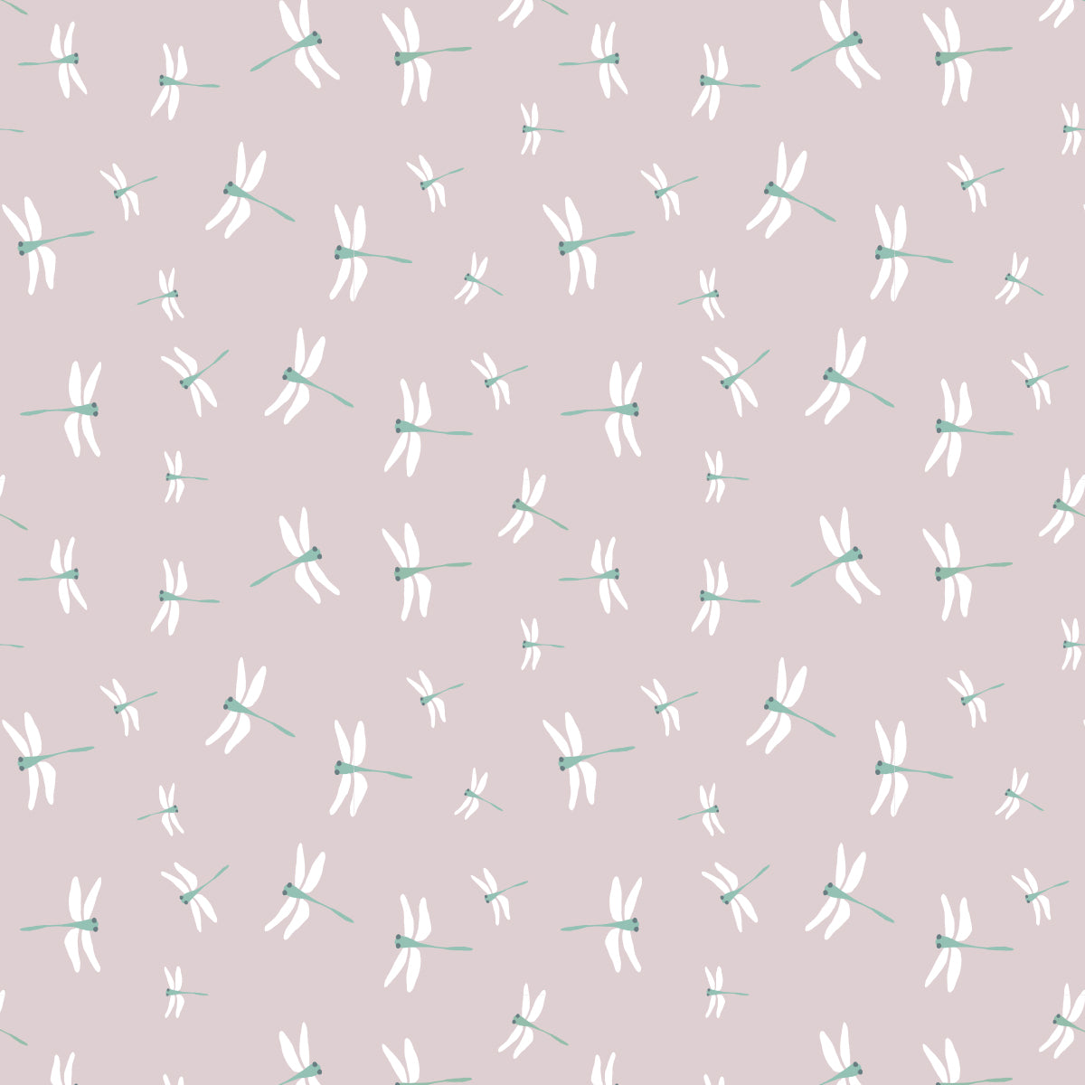 Lulujo - Cotton Fitted Cot  Sheet - Dragonflies (135cm x 70cm)