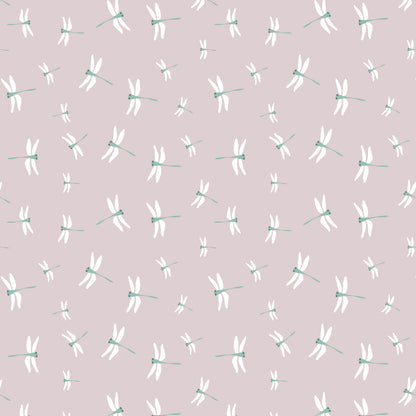 Lulujo - Cotton Fitted Crib Sheet - Dragonflies (81cm x 43cm)