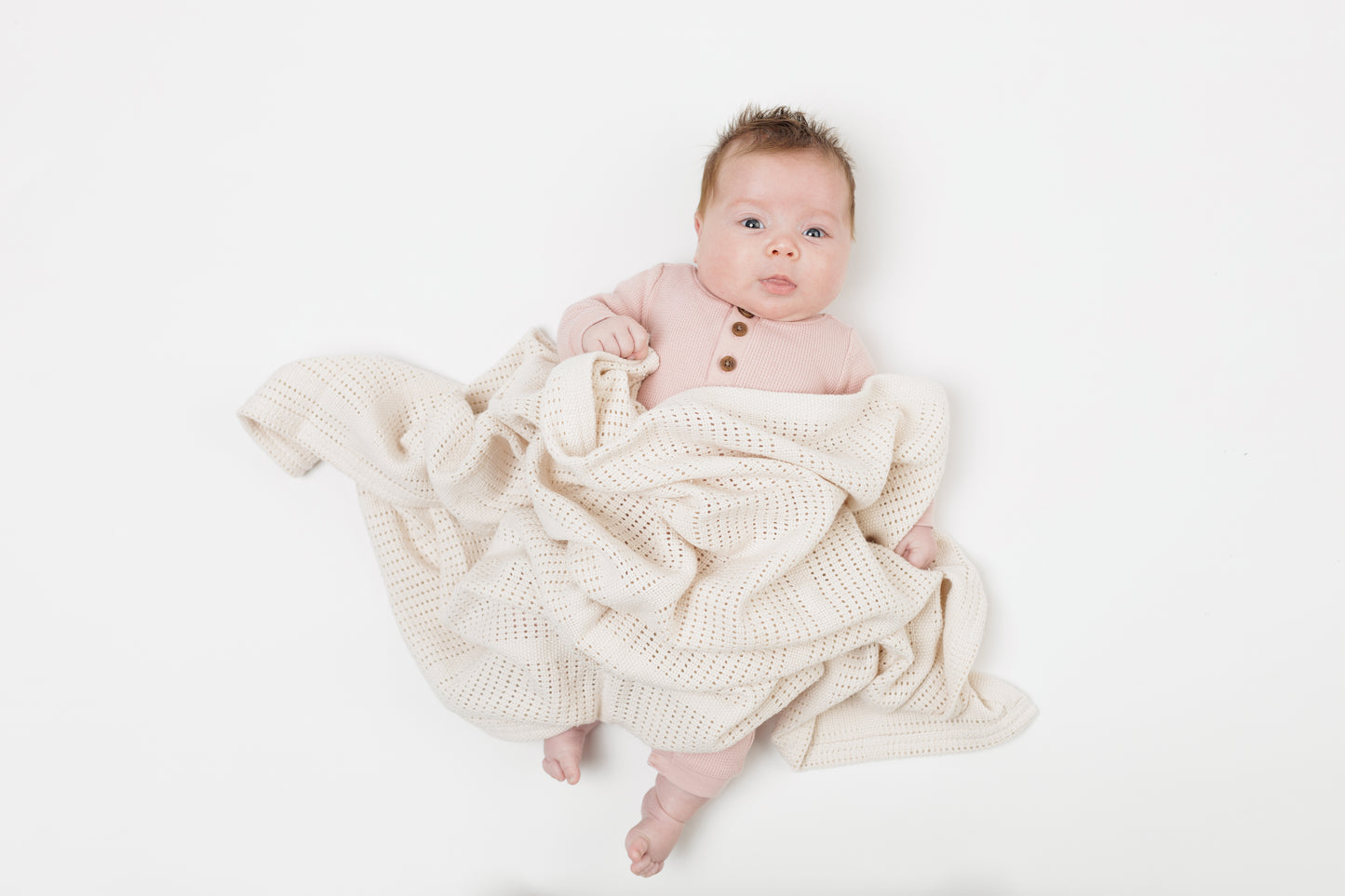 Lulujo - Cellular Blanket - Oatmeal