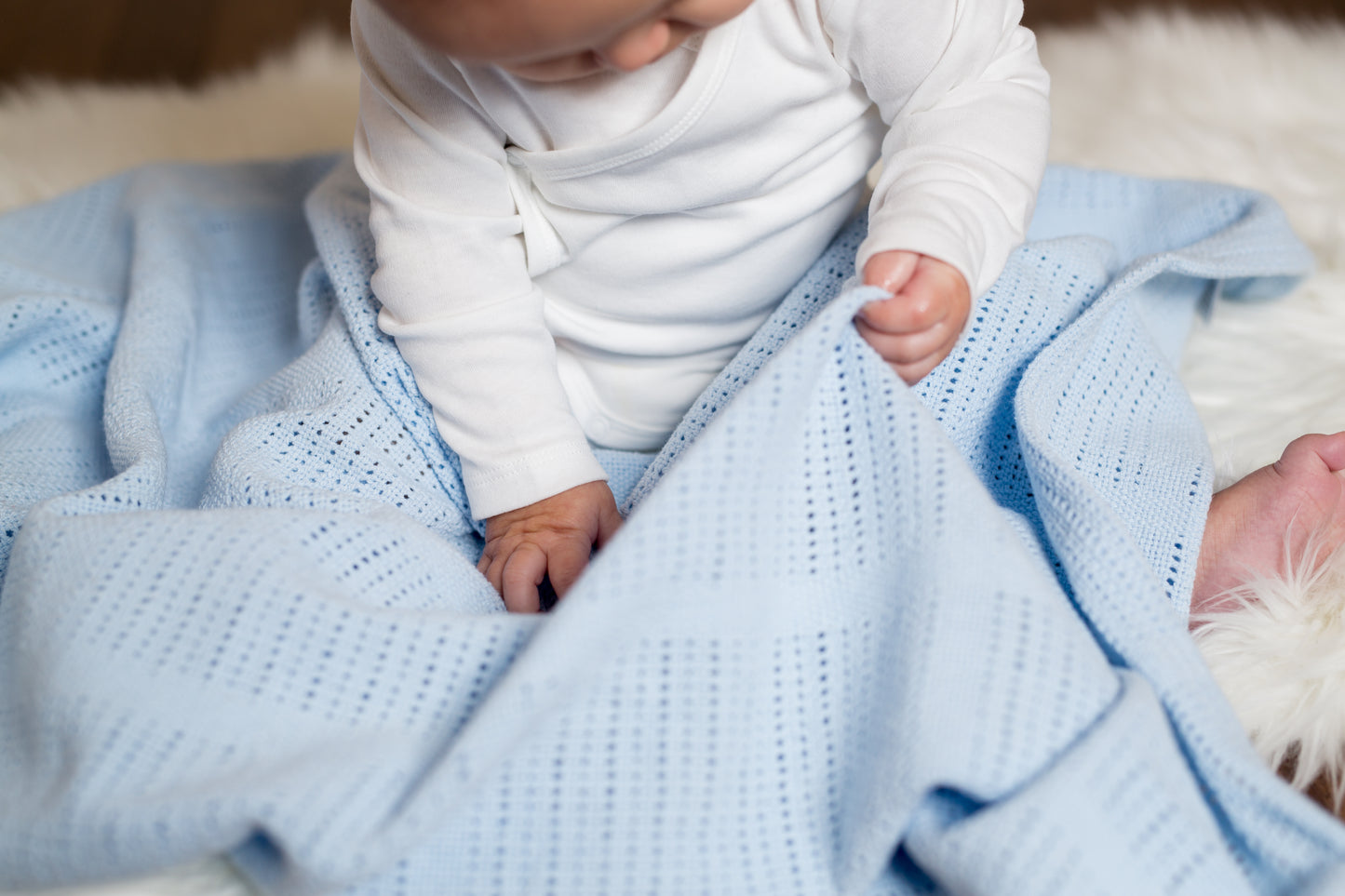 Lulujo - Cellular Blanket - Blue