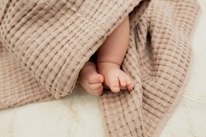 Lulujo -  Waffle Blanket - Sand