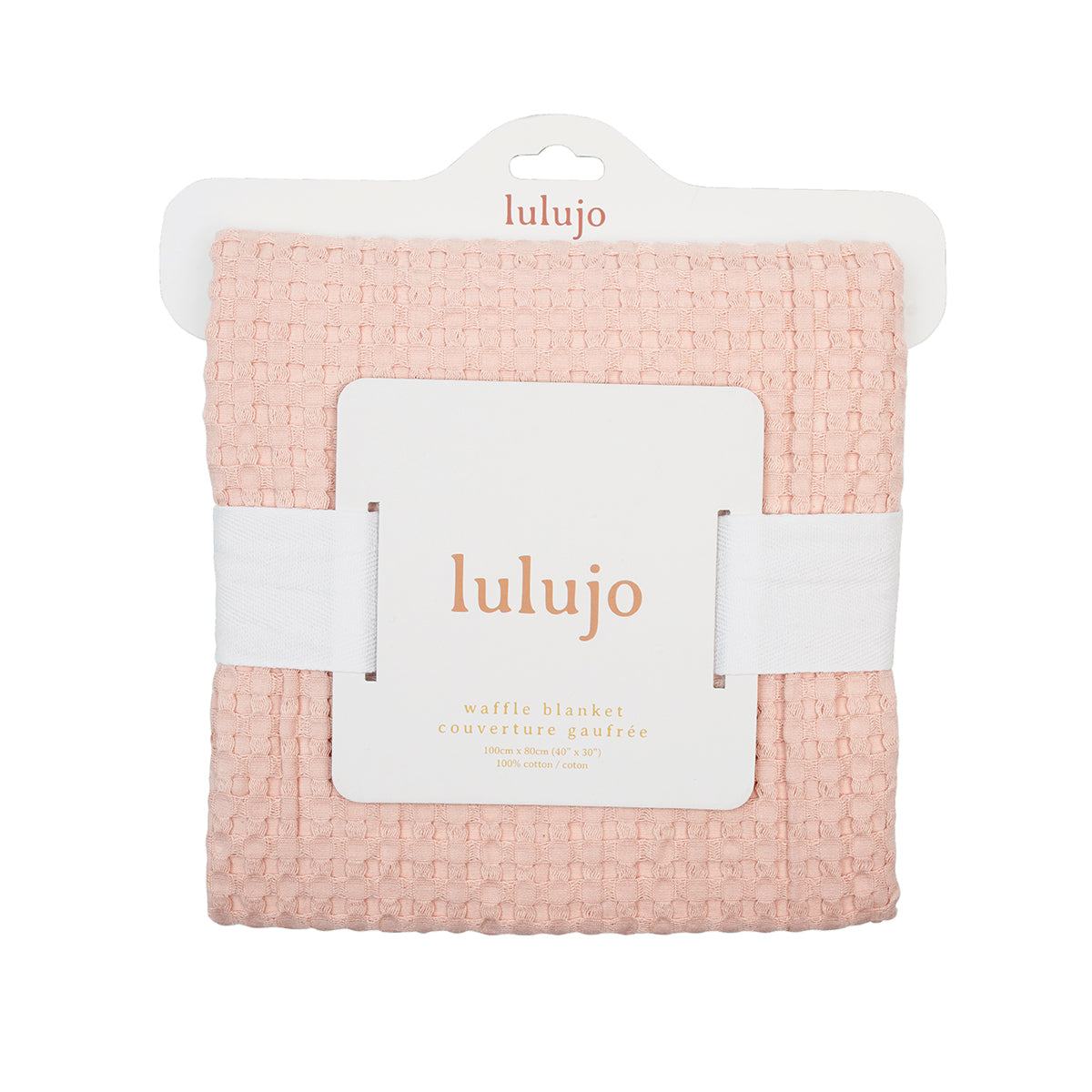 Lulujo -  Waffle Blanket - Ballet Slipper