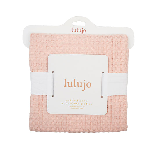 Lulujo -  Waffle Blanket - Ballet Slipper