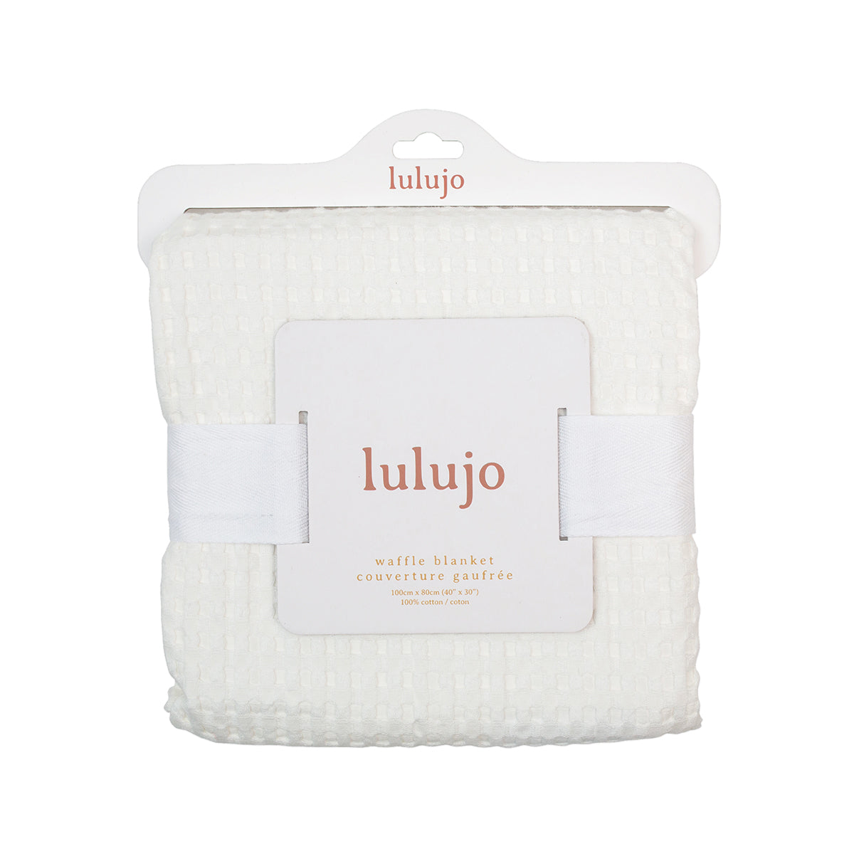 Lulujo -  Waffle Blanket - Cream Vanilla