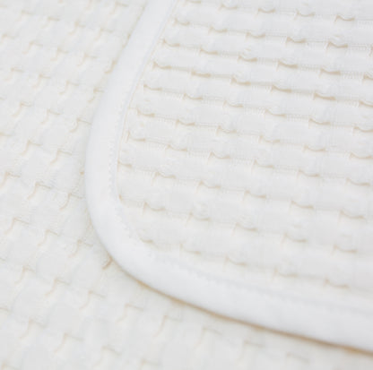 Lulujo -  Waffle Blanket - Cream Vanilla