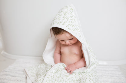 Lulujo - Hooded Towel - Greenery