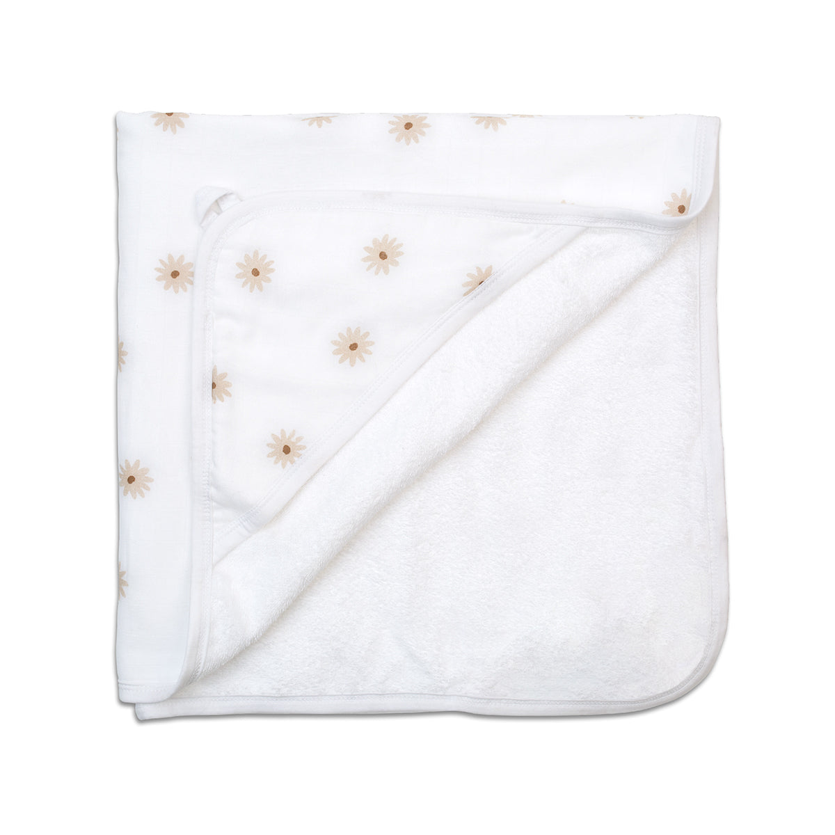 Lulujo - Hooded Towel - Daisies