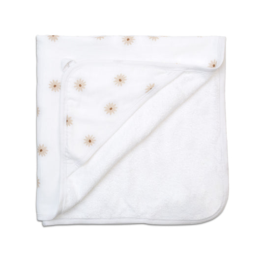 Lulujo - Hooded Towel - Daisies