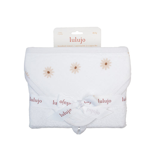 Lulujo - Hooded Towel - Daisies
