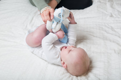 Lulujo - Cotton Muslin Lovie - Blue Puppy