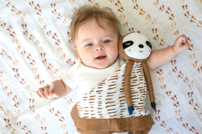 Lulujo - Cotton Muslin Lovie - Sloth